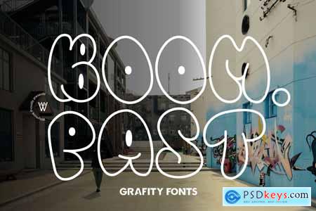 Boom Past Modern Urban Grafity Typeface