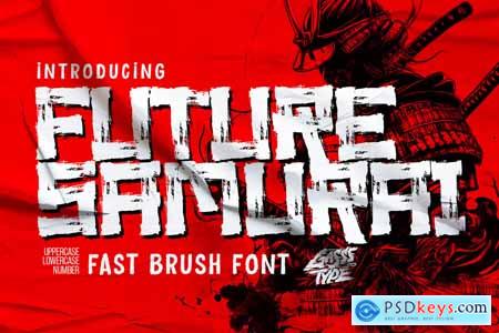 Future Samurai - Rough Brush Font