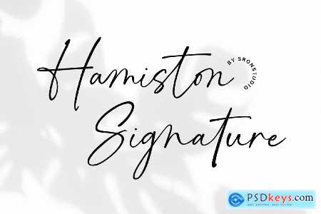 Hamiston - Signature Font