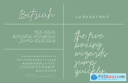 Bitriah Font