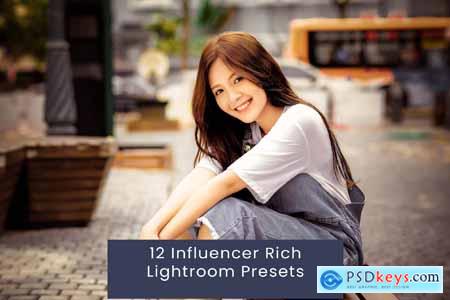 12 Influencer Rich Lightroom Presets