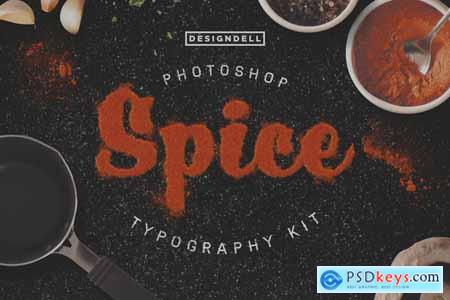 Food Typography Photoshop Actions