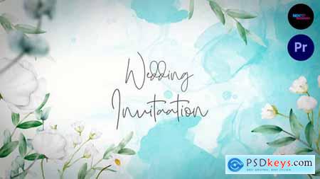 Watercolor Wedding Invitation Slideshow 2.0 MOGRT 54075834