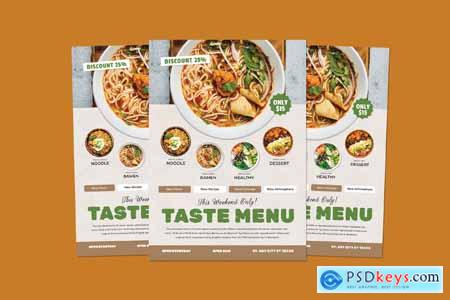 Taste Menu Template Flyer