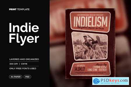 Indie Flyer Poster Template 9V5VDWC