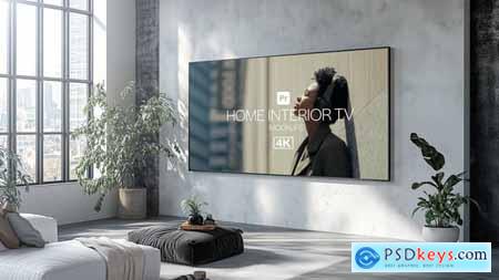 Home Interior TV Mockups for Premiere Pro 54092330