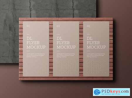 Minimal DL Flyer Stationery Mockup Set