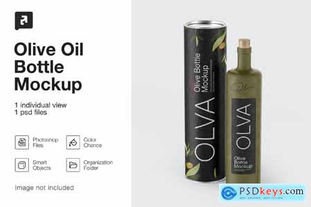 Olive Oil Bottle Mockup