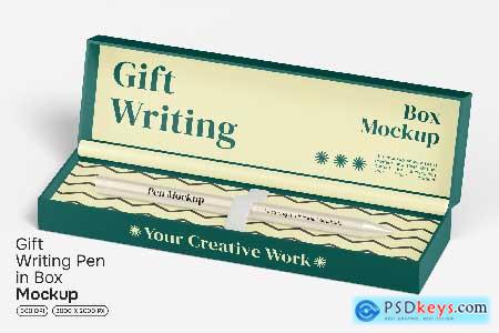 Gift Writing Pen in Box Mockup