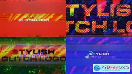 Stylish Glitch Logo 54256953