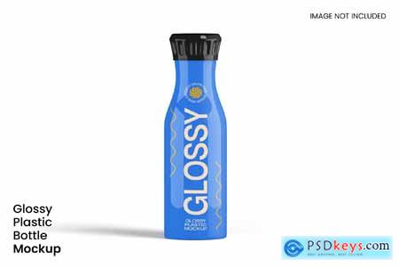 Glossy Plastic Bottle Mockup