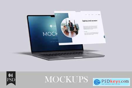 Editable Laptop Screen Mockup