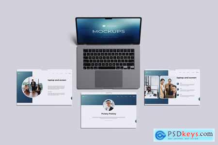 Editable Laptop Screen Mockup