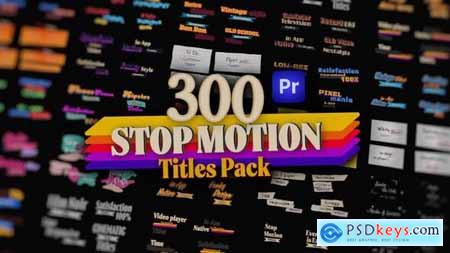 Stop Motion Text Overlays Pack for Premiere Pro 54252638