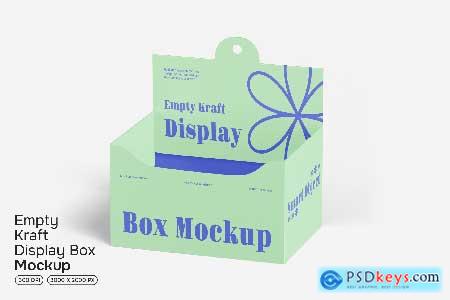 Empty Kraft Display Box Mockup