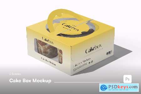 Cake Box Mockup