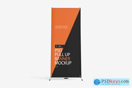 Roll-Up X Banner PSD Mockup