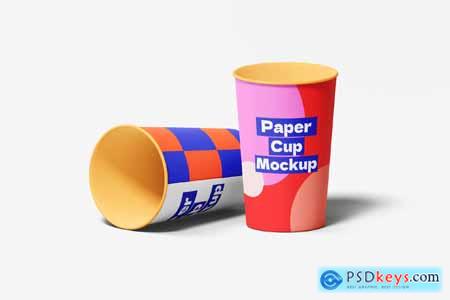 Soda Paper Cup Mockup