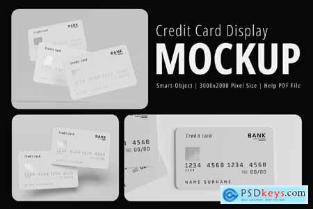 Credit Card Display Mockup