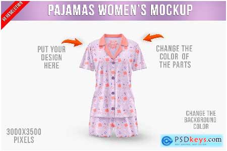 Women's Pajamas Mockup