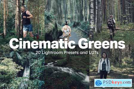 20 Cinematic Greens Lightroom Presets and LUTs