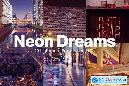 20 Neon Dreams Lightroom Presets and LUTs