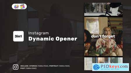 Instagram Dynamic Opener Reel for FCPX 53996126