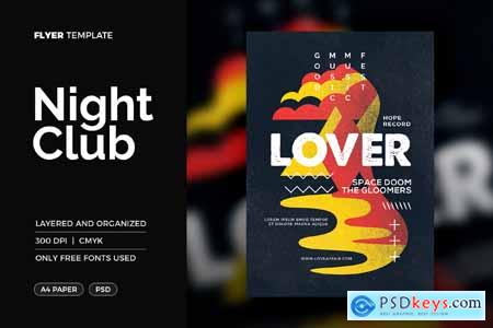 Night Club Flyer Poster Template JKFQ4PL