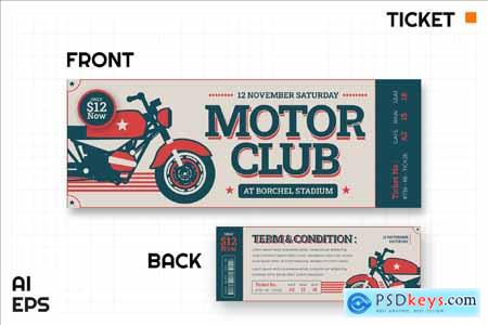 Vintage Motor Club Ticket