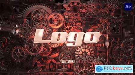 Industrial 3D Metal Logo Intro 54353383