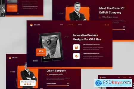 Drilloft Oil And Gas Powerpoint Template