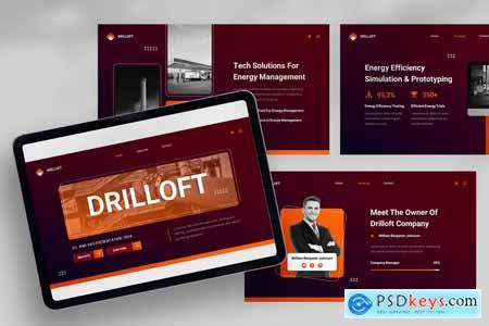 Drilloft Oil And Gas Powerpoint Template