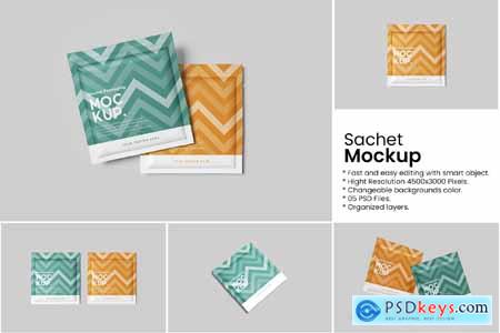 Sachet Packaging Mockup