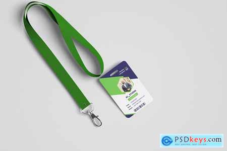 Lanyard ID Badge Mockup