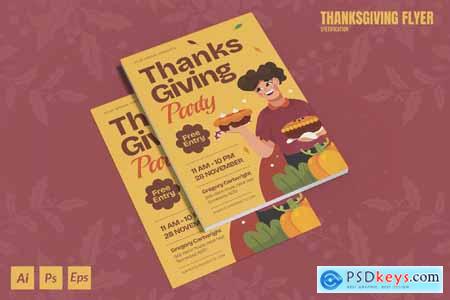 Thanksgiving Party Flyer