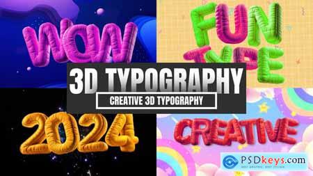 Creative 3D Typography For After Effects 54346835