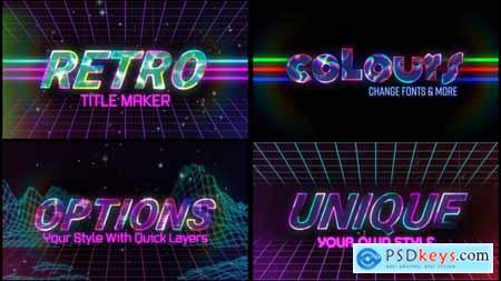 Retro Title Maker 54324707