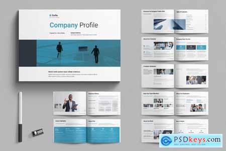 Company Profile Template Landscape