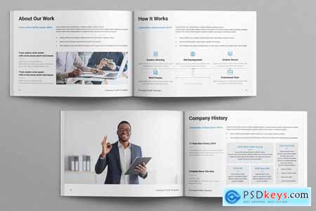 Company Profile Template Landscape