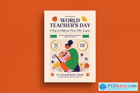 Modern World Teacher's Day Event Flyer