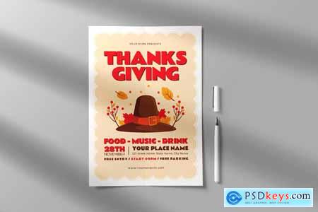 Happy Thanks Giving Flyer Templates VM4X7KU