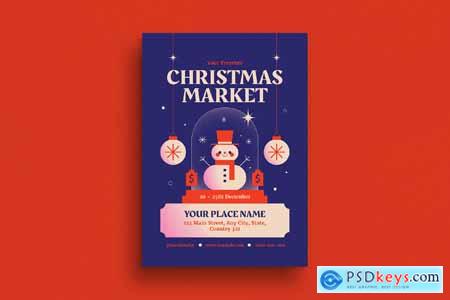 Modern Christmas Market Event Flyer