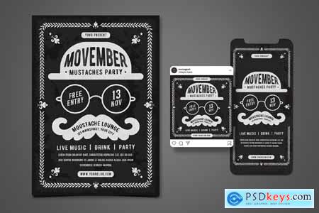 Movember Flyer Set