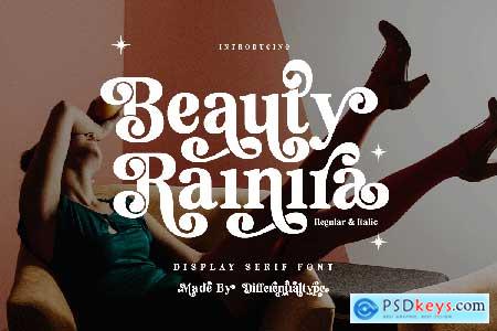 Beauty Rainira - Serif Display Font