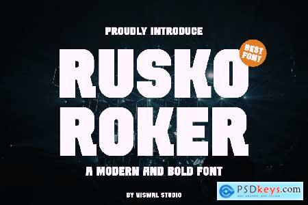 Rusko Roker - Bold Font