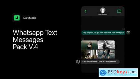 Whatsapp Text Messages (DarkMode) 54436598