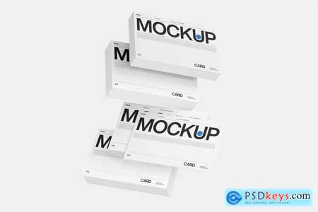 Clean Stacked Business Card Mockup Design