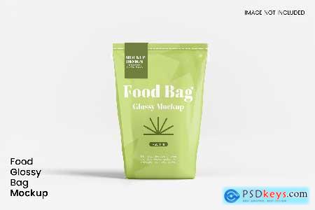 Food Glossy Bag Mockup