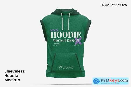 Sleeveless Hoodie Mockup