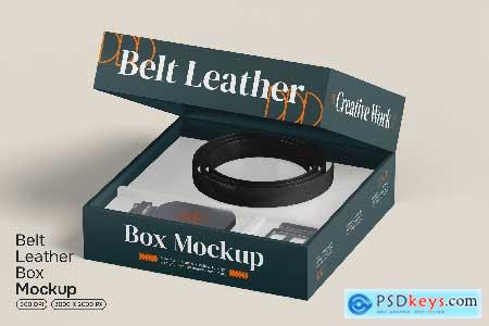 Belt Leather Box Mockup